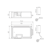 Magnetische kast sensor LED controller - SMC002 WIT