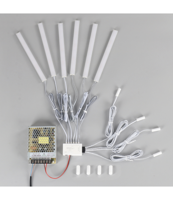 Losse 10 x 30mm magnetische kast - plank - plaat sensor LED - SMC002-Sensor WIT