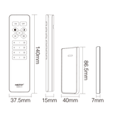 Design afstandsbediening voor enkel kleurige LED strips - 4 zone - Miboxer C1 WIT