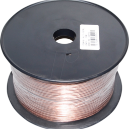 2 aderige led strip aansluitkabel 0,75 kwadraat - 1 meter transparant