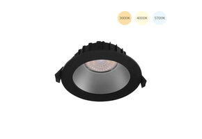 Refl downl mat-Ø145 mm-zwart-3-CCT-260 mA-zonder driver