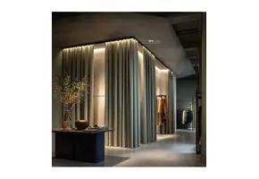 Gordijnrail LED strip profiel 200 cm  GR1 - Zwart