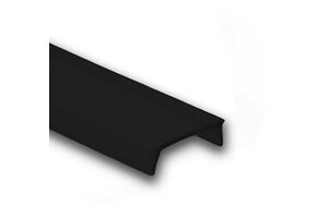 Losse 2 meter zwarte LED profiel klikafdekking - 301, 302, 303, 308 serie