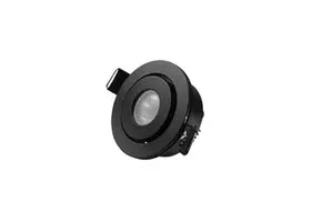 LED Spot Downlight - 700mA - 2,5W - ZWART -3000K