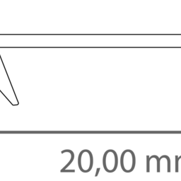 Losse 2 meter Helder / Transparant LED profiel klikafdekking - 304,318, 323, stuc300, stuc400, gips300, gips400