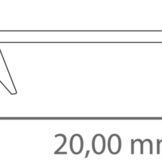 Losse 2 meter opaal LED profiel klikafdekking - 318, 323, stuc300, stuc400, gips300, gips400