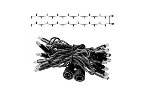 LED Eindstuk Verlichting – 2x1,5m | 3000K Warm Wit | Wit Snoer | 230V IP65