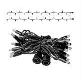 LED eindstuk verlichting 2x1,5m – Warm wit 3000K – Zwart snoer – 230V IP65