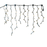 LED ijspegelverlichting 2x0,8m – Warm wit 3000K – Zwart snoer – 230V IP65