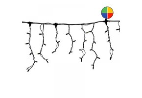 LED IJspegelverlichting 2x0,4m – RGBY Kleuren – Zwart Snoer – IP65 – 230V Pro Systeem