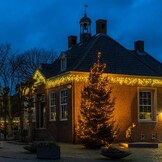 LED ijspegel kerstverlichting 2x0,4m – Koud wit 6500K – Zwart snoer – 230V systeem (IP65)