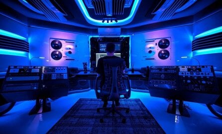 LED verlichting muziekstudio Hardwell