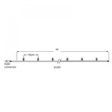 LED lichtsnoer 3 meter – Warm wit 2400K – Wit snoer – 230V systeem (IP65)