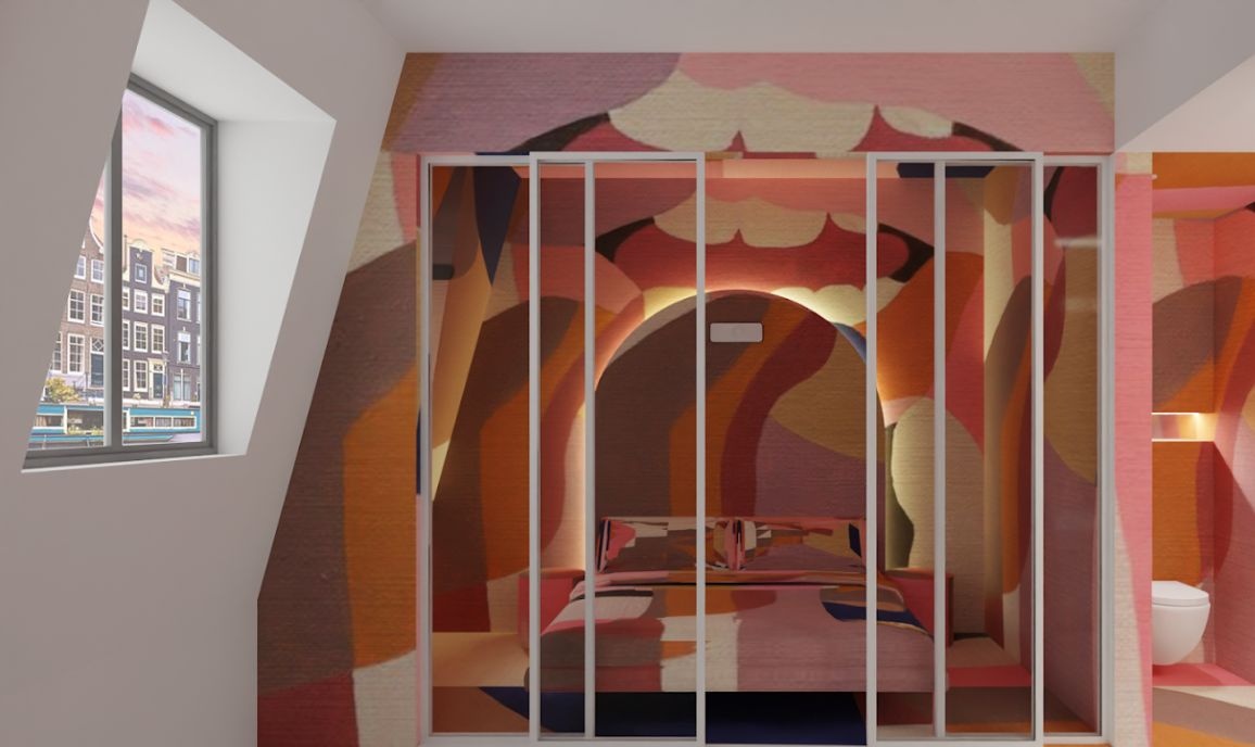 Supperclub Amsterdam LED Verlichting - Designkamer met geïntegreerde ledverlichting en maatwerk lichtlijnen in Supperclub Ams
