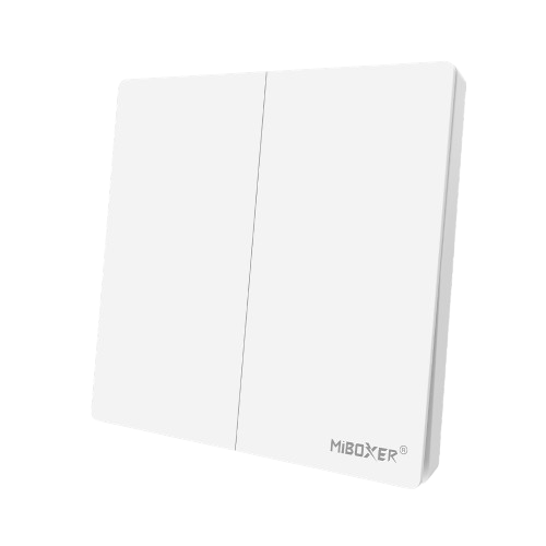 PUSH draadloos  LED Wanddimmer - 2 voudig - WIT PUSH3-2