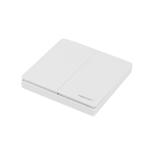 PUSH draadloos  LED Wanddimmer - 2 voudig - WIT PUSH3-2