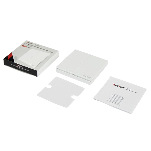 PUSH draadloos  LED Wanddimmer - 2 voudig - WIT PUSH3-2