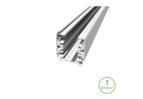 3-fase track rail - 1 meter - wit