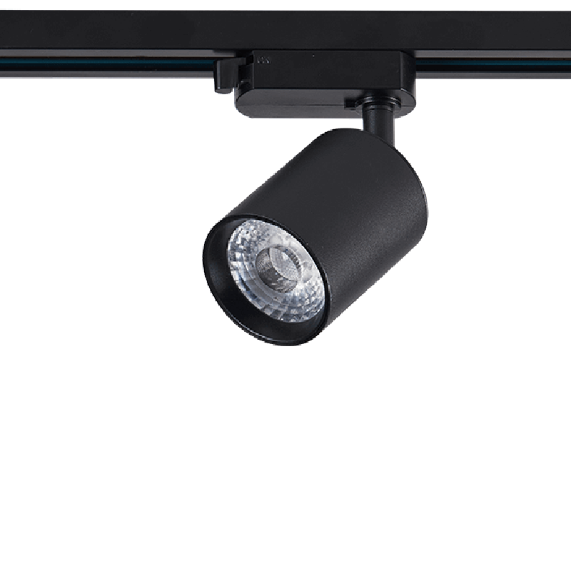 Dimbare 3-fase rail spot - ZWART - 10W 55° - PANDO