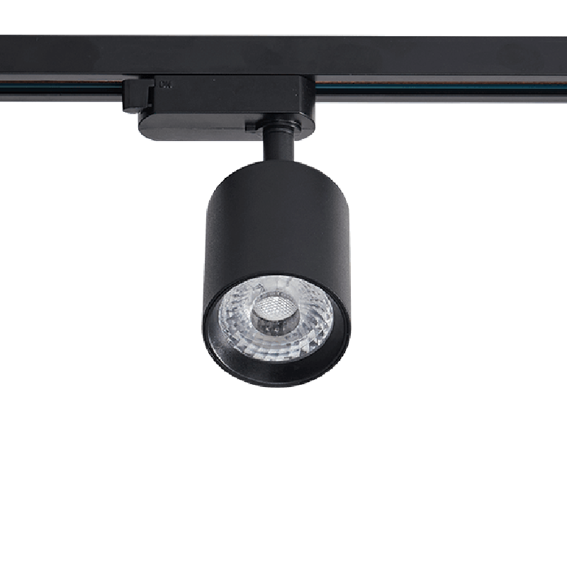Dimbare 3-fase rail spot - ZWART - 10W 55° - PANDO