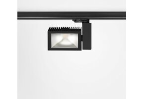 3-fase rail wallwasher spot - ZWART - 32W 70° - VELA WALLWASHER