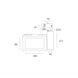3-fase rail wallwasher spot - WIT - 32W 70° - VELA WALLWASHER