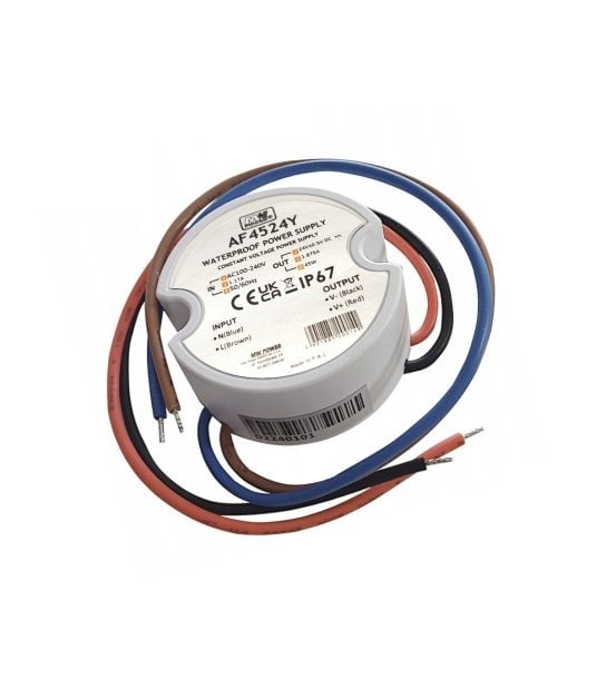 Wandcontactdoos Mini LED voeding 45 watt 12 volt 3,75 Ampère – IP67 waterdicht – AF4512Y