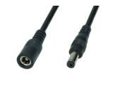 DC 2.1/5.5 mm verlengkabel voor LED voedingen 100cm - POSDC-Y-PS21-1.0