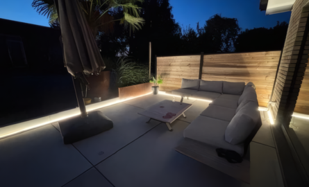 Volledig lichtplan met railverlichting voor Reserved Treasures Club