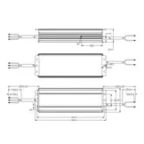 LED voeding 200 watt 24 volt 8.4 Ampère – IP67 waterdicht – GLP GV6-200B024