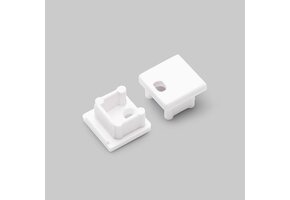 Eindkap voor LED strip profiel met kabeldoorvoer - SMART10 AC2/Z - Wit