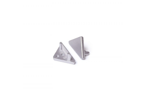 Eindkap t.b.v. LED hoek profiel CABI12 D1E - Aluminium