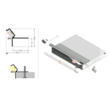 GLOW12 DOWN A1C - Plafond profiel downlight - Alu