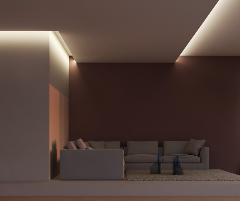 GLOW12 DOWN A1C - Plafond profiel downlight - Alu