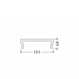 20 meter opaal klikafdekking - type C 20m rol opaal