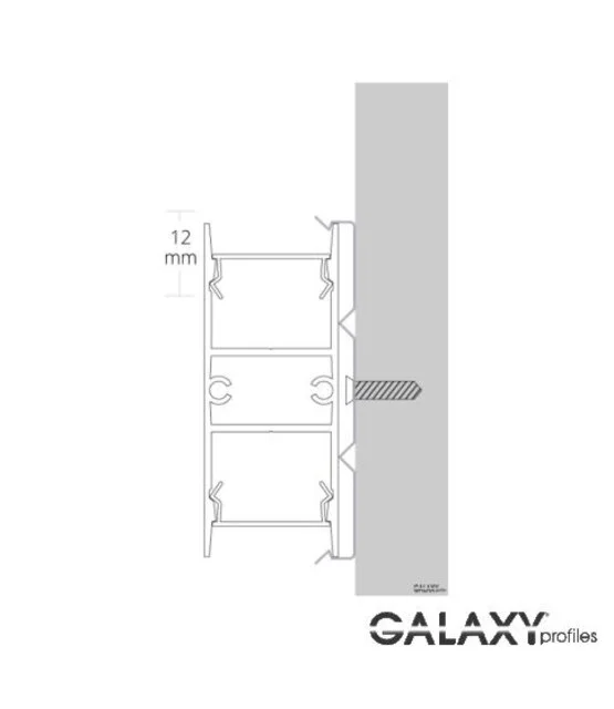 LED strip profiel Up Down - 2 meter met cover 46 mm x 18.5 mm - VA2 ALU