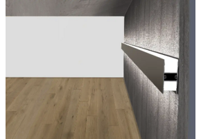 LED strip profiel Up Down - 2 meter met cover 46 mm x 18.5 mm - VA2 zwart