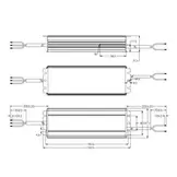 LED voeding 200 watt 24 volt 8.4 Ampère – IP67 waterdicht – GLP GV6-200B024