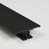 LED strip profiel Up Down - met cover 13,5 mm x 40 mm - UpDown02ZWART