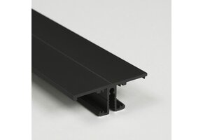 LED strip profiel Up Down - met cover 13,5 mm x 40 mm - UpDown02ZWART