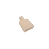 Eindkap neonflex 6 x 12mm met kabeldoorvoer wit/opaal - 1 stuk