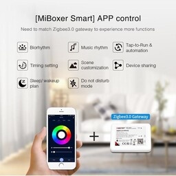 2 in  1 TUYA+ 2,4ghz LED controller om enkel kleurige / dual white LED strips te bedienen 12V/24V - MIBOXER E2-WR