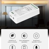 2 in  1 TUYA+ 2,4ghz LED controller om enkel kleurige / dual white LED strips te bedienen 12V/24V - MIBOXER E2-WR