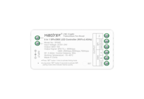 SPI+DMX DIGILED Controller 5-in-1 - Enkelkleurig/RGB/RGBW/RGBWW/RGBCCT 1024 pixel - 5V-12V-24V - Miboxer SPIW5