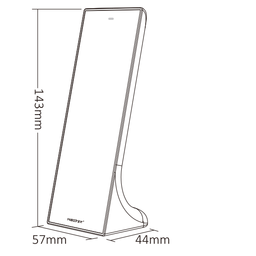 Design LED afstandsbediening tafelmodel + Zwarte wandhouder Dual White CCT LED – 3 zones – Miboxer Y2