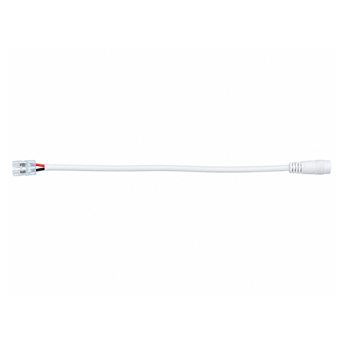 COB 8 mm LED strip klik connector 1 zijdig draad met female DC plug - soldeervrij