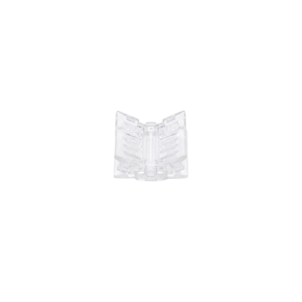 Connector Dual White recht – soldeervrije connector 10mm - IP20