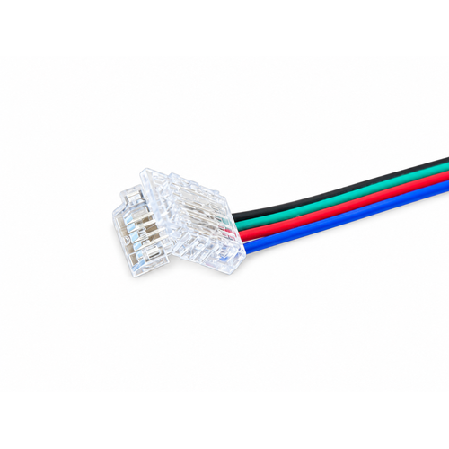 RGB LED strip verbindingsstuk met draad 10mm 2 zijdig - IP20