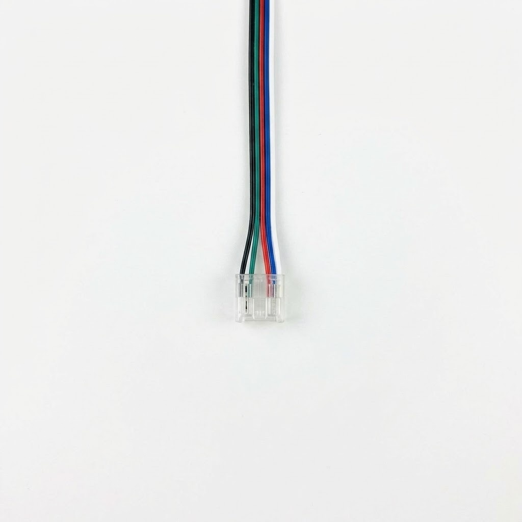 RGBWW COB LED strip connector 2 zijdig – soldeervrij – klik connector – 12mm - IP20
