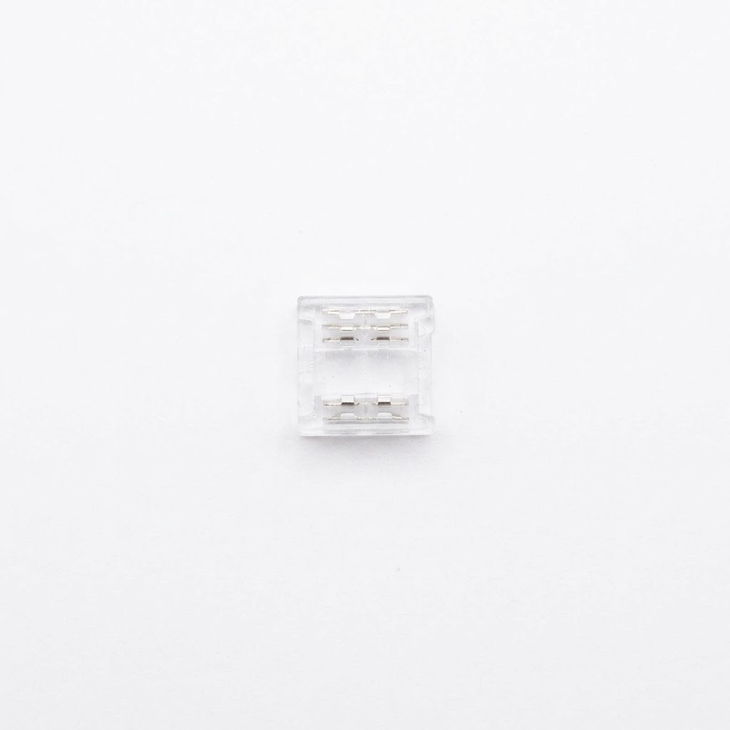 RGBW/RGBWW COB LED strip connector rechte verbinder – soldeervrij – 12mm - IP20